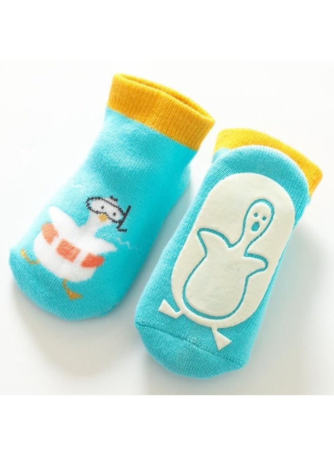 Genaric شراب أطفال من القطن مانعة للانزلاق مع رسومات كرتونية للأولاد والبنات،small 3-36 شهر، موديل 245 - Image 1